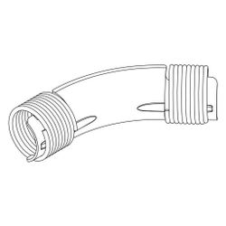 Rehau Rohrführungsbogen 20mm, 45 Grad, Stahl verzinkt, für Sanitär... REHAU-11391311002 4007360031145 (Abb. 1)