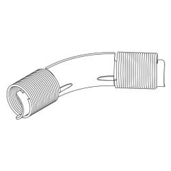 Rehau Rohrführungsbogen 25mm, 45 Grad, Stahl verzinkt, für Sanitär... REHAU-11389111002 4007360031152 (Abb. 1)