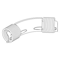 Rehau Rohrführungsbogen 16mm, 45 Grad, Stahl verzinkt, für Sanitär... REHAU-11391211002 4007360031138 (Abb. 1)