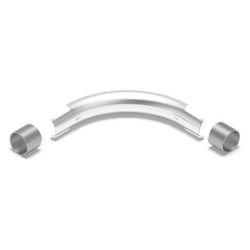 Rehau Rohrführungsbogen 32mm, 90 Grad, Stahl verzinkt, für Sanitär... REHAU-11386411002 4007360031121 (Abb. 1)
