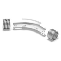 Rehau Rohrführungsbogen 20mm, 45 Grad, Stahl verzinkt, für Sanitär... REHAU-11391311002 4007360031145 (Abb. 1)