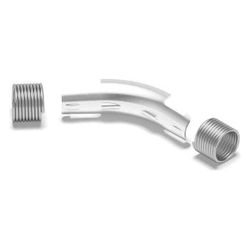 Rehau Rohrführungsbogen 16mm, 45 Grad, Stahl verzinkt, für Sanitär... REHAU-11391211002 4007360031138 (Abb. 1)
