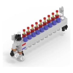 Rehau Rautherm Speed Verteiler HKV-D Polymer 9 Heizkreise, Konnektor 17... REHAU-14709701001 4061264884368 (Abb. 1)
