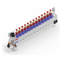 Rehau Rautherm Speed Verteiler HKV-D Polymer 13 Heizkreise, Konnektor 17... REHAU-14710101001 4061264884405 (Abb. 1)