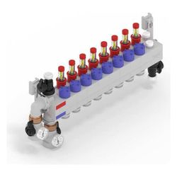 Rehau Rautherm Speed Verteiler HKV-D Polymer 8 Heizkreise, Konnektor 17... REHAU-14709601001 4061264884351 (Abb. 1)