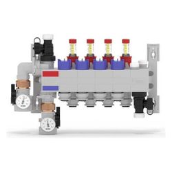 Rehau Rautherm Speed Verteiler HKV-D Polymer 4 Heizkreise, Konnektor 16... REHAU-14707201001 4061264884009 (Abb. 1)