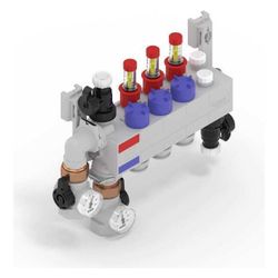 Rehau Rautherm Speed Verteiler HKV-D Polymer 3 Heizkreise, Konnektor 17... REHAU-14709101001 4061264884306 (Abb. 1)