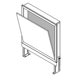 Rehau Revisionsklappe für Verteilerschrank UP 550, Blau-Grau... REHAU-13239201001 4059757532308 (Abb. 1)