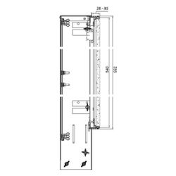 Rehau Revisionsklappe für Verteilerschrank UP 550, Blau-Grau... REHAU-13239201001 4059757532308 (Abb. 1)