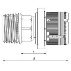 Rehau Übergang Fastloc RXplus, 32mm x R 1", Rotguss... REHAU-13706981001 4067936345359 (Abb. 1)