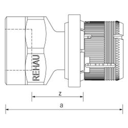 Rehau Übergang Fastloc EXplus, 20mm x Rp 3/4", Messing... REHAU-13707031001 4067936345380 (Abb. 1)