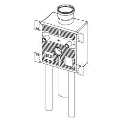 Rehau Sanitärbox für Waschbecken mit Lüftungsleitung DN 90/50/90, stabil 16... REHAU-11103771001 4062178319809 (Abb. 1)