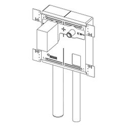 Rehau Sanitärbox für Waschmaschine HL400, Rautitan stabil 16, Raupiano DN 50... REHAU-11103971001 4062178933593 (Abb. 1)
