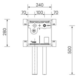 Rehau Sanitärbox für Waschmaschine HL400, Rautitan stabil 16, Raupiano DN 50... REHAU-11103971001 4062178933593 (Abb. 1)