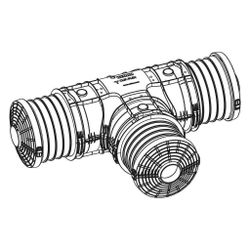 Rehau Clip-Flex T-Muffenset klein, 14503011001... REHAU-14503011001 4064299782616 (Abb. 1)