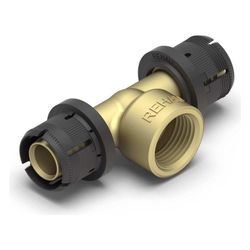 Rehau T-Stück Fastloc EXplus, Messing, 25mm x Rp 3/4" x 25mm... REHAU-13706781001 4067936345212 (Abb. 1)
