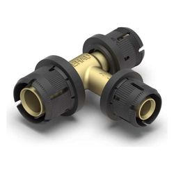 Rehau T-Stück Fastloc EXplus, Messing, 20x25x20mm... REHAU-13707781001 4067936344833 (Abb. 1)