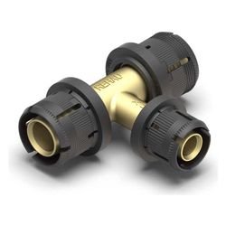 Rehau T-Stück Fastloc EXplus, Messing, 25x20x25mm... REHAU-13706591001 4067936344680 (Abb. 1)