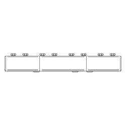 Rehau Verteilerbalken PGM, 4-fach, 13297641001... REHAU-13297641001 4061264959042 (Abb. 1)
