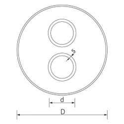 Rehau Rauvitherm DUO Rohr, SDR 11, 25 und 25/150mm... REHAU-11320031001 4007360399030 (Abb. 1)
