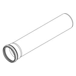 Rehau Raupiano Plus Abflussrohr DN 50, Baulänge 2000mm... REHAU-11201541222 4064299399555 (Abb. 1)