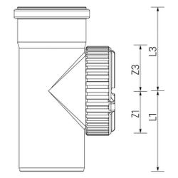 Rehau Raupiano Plus Reinigungsrohr DN 160, mit Rohrreinigungseinsatz... REHAU-11240791001 4059757620647 (Abb. 1)