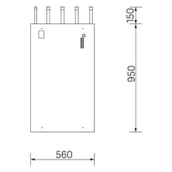 Rehau Sanitärbox Rohranschlussmodul HSH, Rautitan stabil 16/25mm... REHAU-11104321001 4064299691185 (Abb. 1)