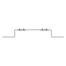 Rehau Halter O 75/150, Tiefe 48mm, inkl. 2 EPDM-Dämmscheiben und 4 Schrauben M5... REHAU-11055381008 4007360629434 (Abb. 1)