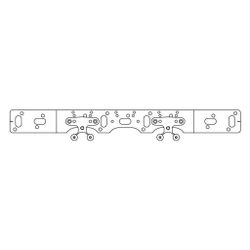 Rehau Halter O 75/150, Tiefe 48mm, inkl. 2 EPDM-Dämmscheiben und 4 Schrauben M5... REHAU-11055381008 4007360629434 (Abb. 1)