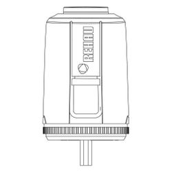Rehau Stellantrieb UNI 24V, thermischer Zweipunkt-Antrieb für Regulierventile oder T... REHAU-13992761001 4067936343911 (Abb. 1)