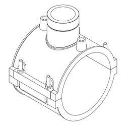 Rehau Smartfuse Gewindeschelle mit Innengewinde Messing 160mm, Rp 1 1/2" PE 100, Sch... REHAU-14848071001 4064299780988 (Abb. 1)