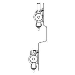 Rehau Verteiler HKV-D Easyflow, Edelstahl, 8 Heizkreise, mit Durchflussanzeige min/m... REHAU-13831801200 4068767634278 (Abb. 1)