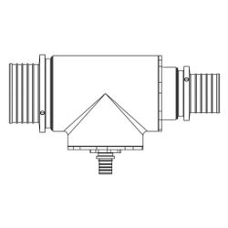 Rehau Modulares T-Stück SDR 11 LX, 75x75x63mm, Messing... REHAU-16862221029 4064299228183 (Abb. 1)
