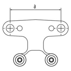 Rehau Dämmscheibe für Halter, inkl. 2 Schrauben M5... REHAU-13207361008 4007360629441 (Abb. 1)