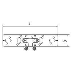 Rehau Halter E, für Einzelanschluss, inkl. EPDM-Dämmscheibe und 2 Schrauben M5... REHAU-11055351008 4007360629403 (Abb. 1)