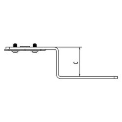 Rehau Halter Z 42, für Einzelanschluss, inkl. EPDM-Dämmscheibe und 2 Schrauben M5... REHAU-11055331008 4007360628581 (Abb. 1)
