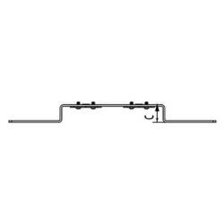 Rehau Halter O 100, für Doppelanschlussm, inkl. 2 EPDM-Dämmscheiben und 4 Schrauben ... REHAU-11055311008 4007360628567 (Abb. 1)