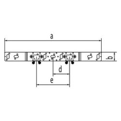 Rehau Halter O 75/150, für Doppelanschluss, inkl. 2 EPDM-Dämmscheiben und 4 Schraube... REHAU-11055291008 4007360628550 (Abb. 1)