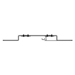 Rehau Halter O 75/150, für Doppelanschluss, inkl. 2 EPDM-Dämmscheiben und 4 Schraube... REHAU-11055291008 4007360628550 (Abb. 1)