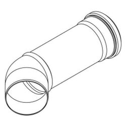 Rehau Raupiano Plus Umlenkungsbogen Umlenkung DN 75, 45 Grad... REHAU-11230561002 4007360584320 (Abb. 1)