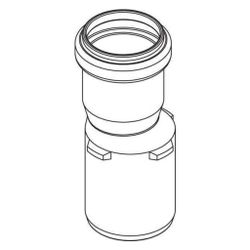 Rehau Raupiano Plus Übergangsrohr DN 40/32... REHAU-11326101001 4059757620036 (Abb. 1)