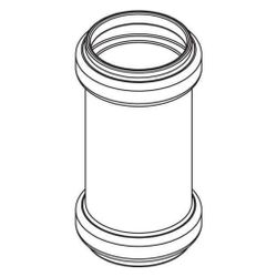Rehau Raupiano Plus Überschiebmuffe DN 32... REHAU-11326161001 4059757620067 (Abb. 1)