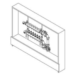 Rehau Rautherm Unit, HKV-D V2A und UP 75, 2 Heizkreise, Wärmemengenzähler vertikal r... REHAU-11058021001 4007360635992 (Abb. 1)