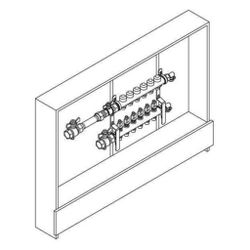 Rehau Rautherm Unit, HKV-D V2A und UP 110, 10 Heizkreise, Wärmemengenzähler horizont... REHAU-11068101001 4059757747597 (Abb. 1)