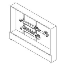 Rehau Rautherm Unit, HKV-D V2A und UP 110, 10 Heizkreise, Wärmemengenzähler horizont... REHAU-11068301001 4059757752805 (Abb. 1)
