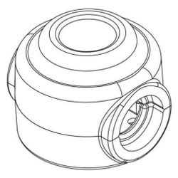 Rehau Schall- und Wärmedämmbox für Wandwinkel und Wand-T-Stück, quadratisch, Rp 1/2"... REHAU-13207751001 4007360628758 (Abb. 1)