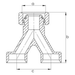 Rehau Heizkreiserweiterung Y, für Heizkreisverteiler, Messing... REHAU-13251031001 4059757661046 (Abb. 1)