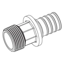 Rehau Übergang Rautitan RXplus, 25mm x R 1/2", Rotguss... REHAU-14563171001 4061264397318 (Abb. 1)