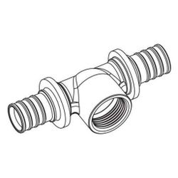 Rehau T-Stück Rautitan RXplus stabil 50mm x Rp 1/2" - 50mm... REHAU-14600241001 4062178755492 (Abb. 1)