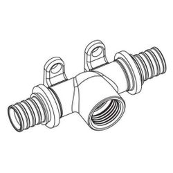 Rehau Wand-T-Stück Rautitan RXplus 20mm x Rp 1/2" x 16mm... REHAU-14562931001 4061264397073 (Abb. 1)